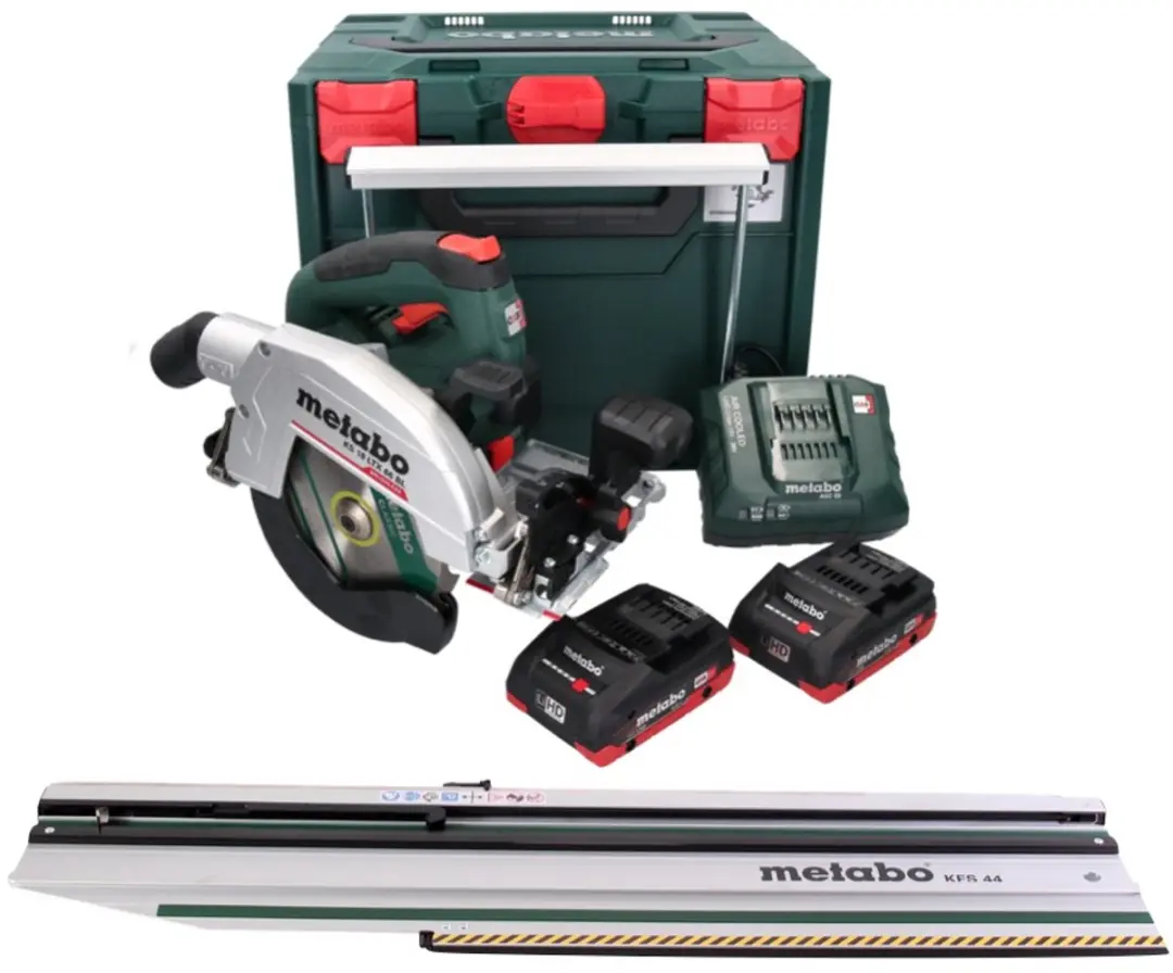 Metabo KS 18 LTX 66 BL Handcirkelzaag 165mm - 2x 4,0Ah Accu + Oplader - afbeelding 3 van 5