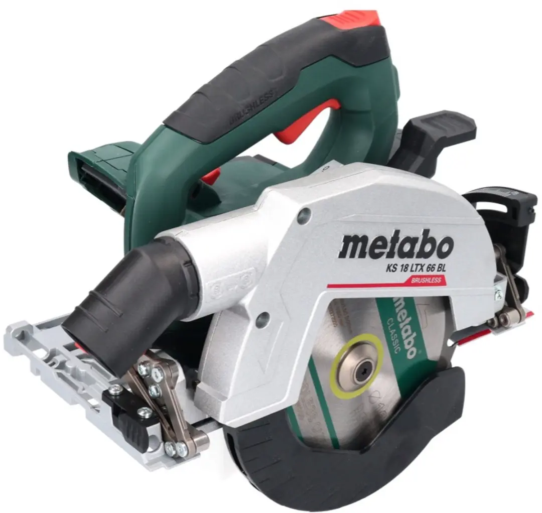 Metabo KS 18 LTX 66 BL Handcirkelzaag 165mm - 2x 4,0Ah Accu + Oplader - afbeelding 2 van 5