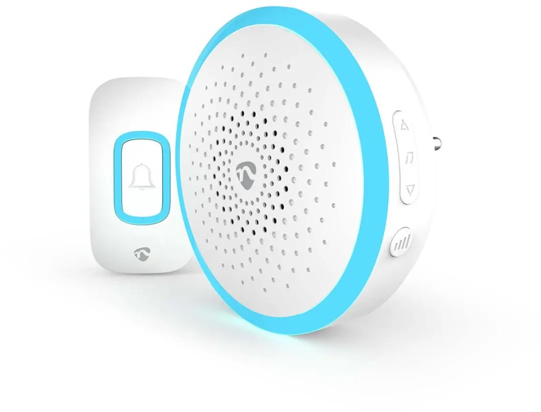 Nedis Draadloze Deurbelset DOORB10CWT - 1 Ontvanger - 150m Bereik - 80dB - Wit - afbeelding 2 van 5