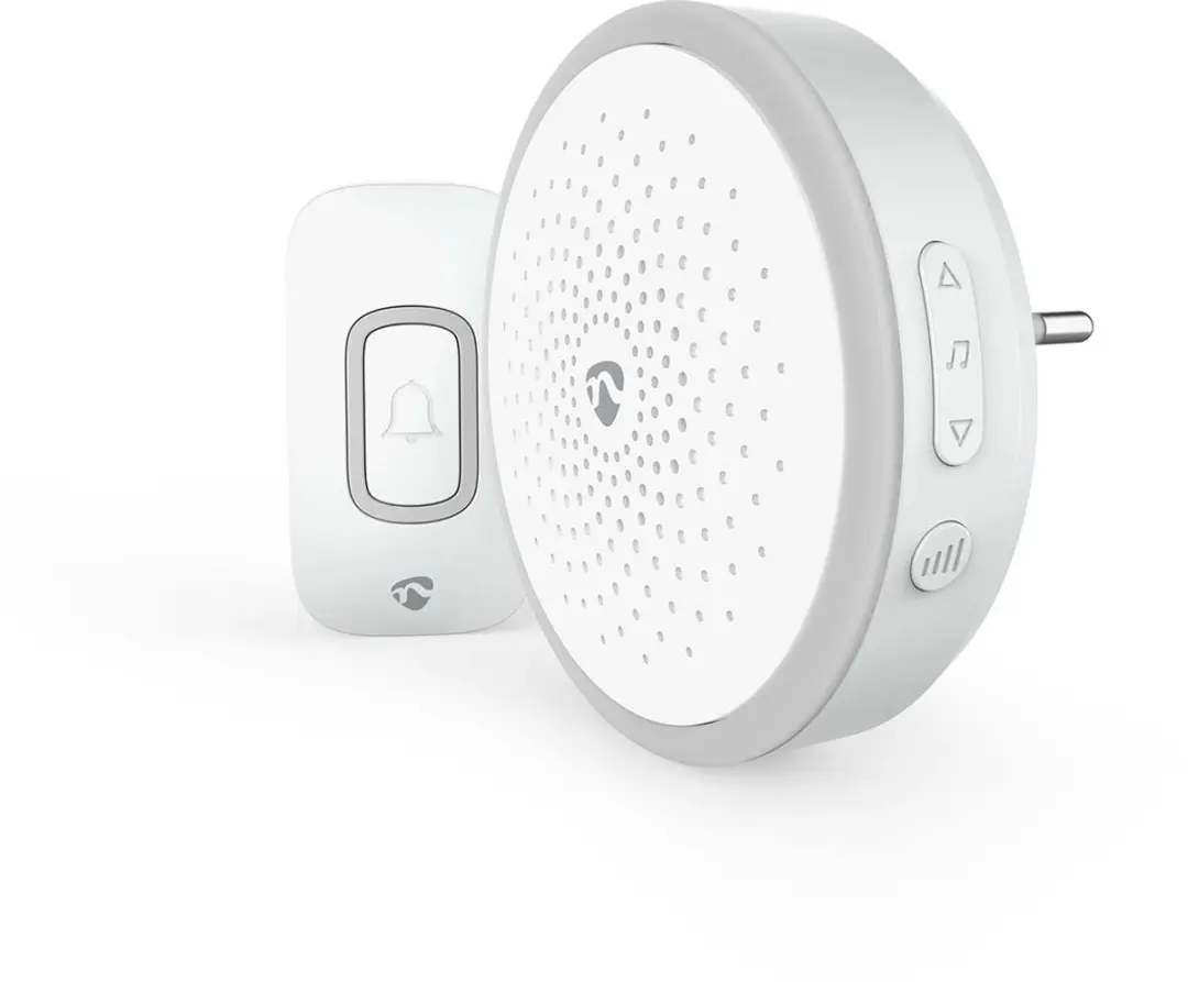 Nedis Draadloze Deurbelset DOORB10CWT - 1 Ontvanger - 150m Bereik - 80dB - Wit - afbeelding 5 van 5