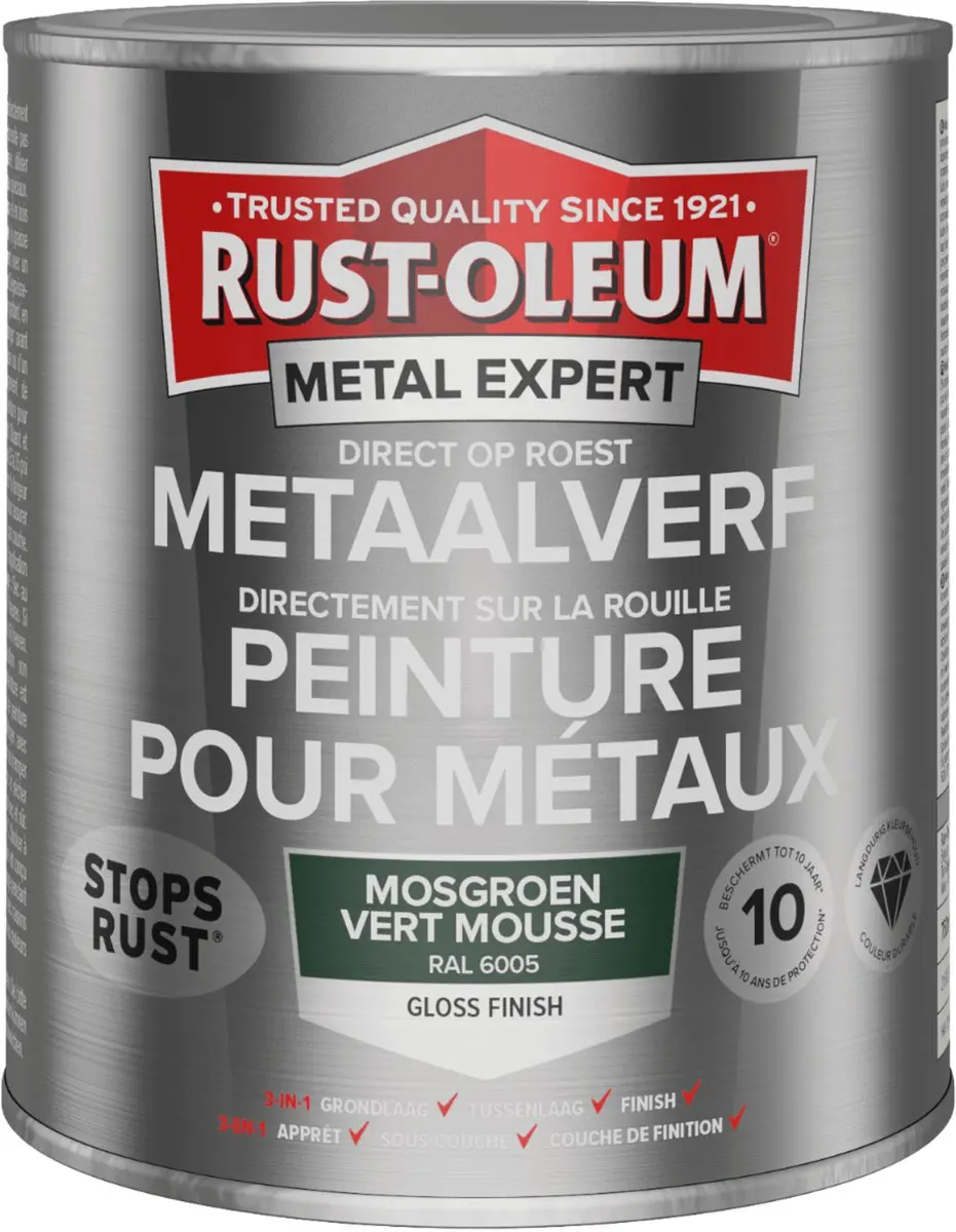 Rust-Oleum Metal Expert Direct Op Roest Metaal Verf 750ml