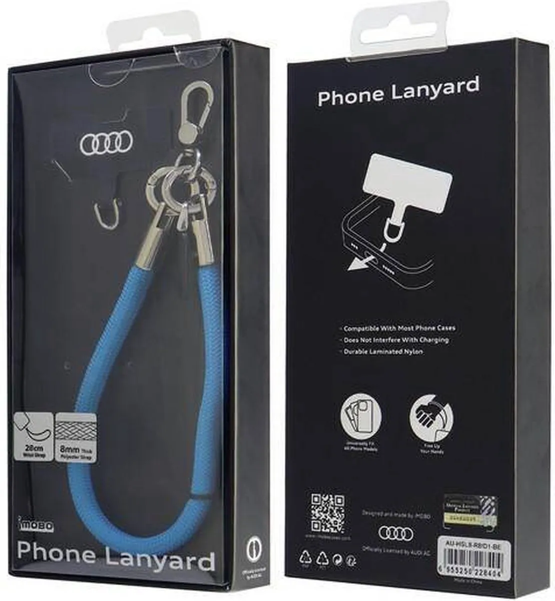 Audi Universele Telefoonkoord Polsstrap - Blauw - afbeelding 3 van 3