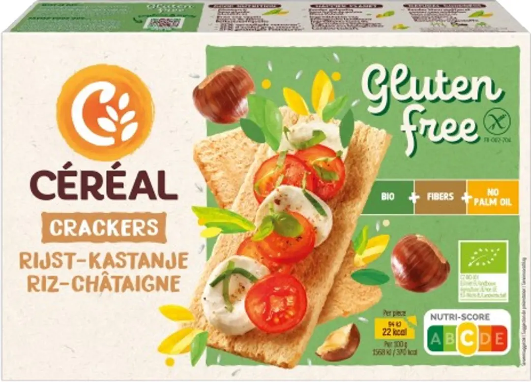 Cereal Cracker Rijst & Kastanje Glutenvrij 250g - afbeelding 2 van 6