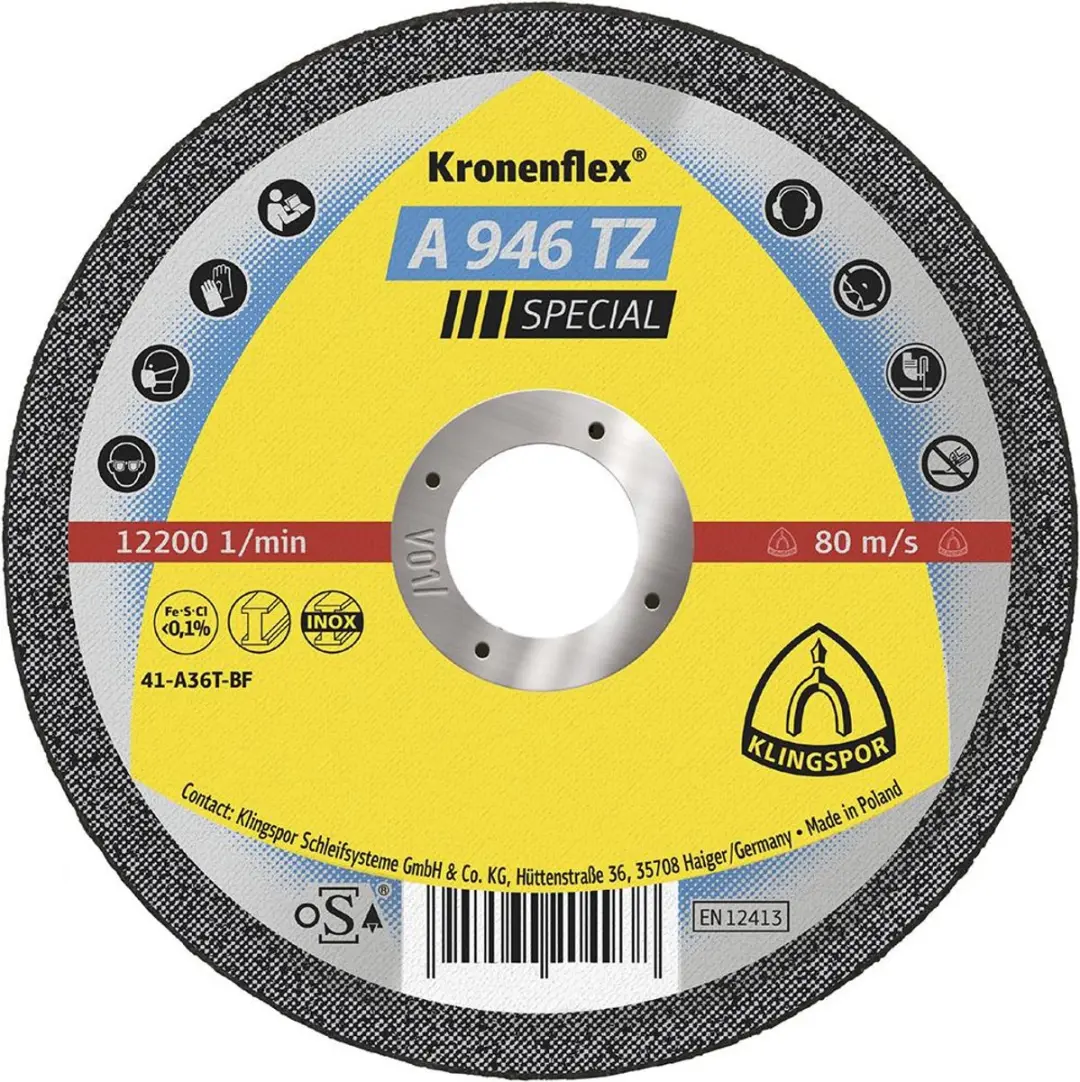 Klingspor A 946 TZ Doorslijpschijf 125x1,6mm