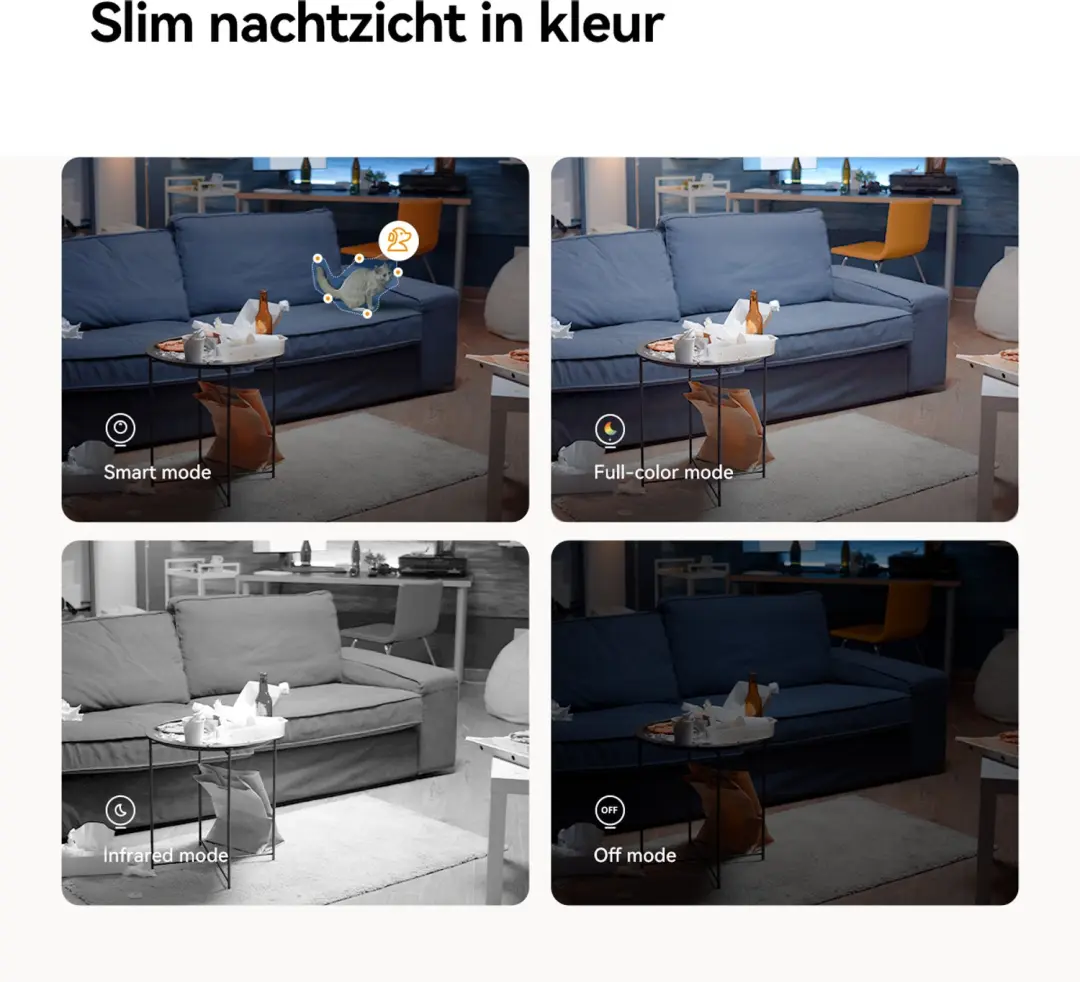 Imou A1 Pro 2K Beveiligingscamera - Binnen - Wit - afbeelding 4 van 6