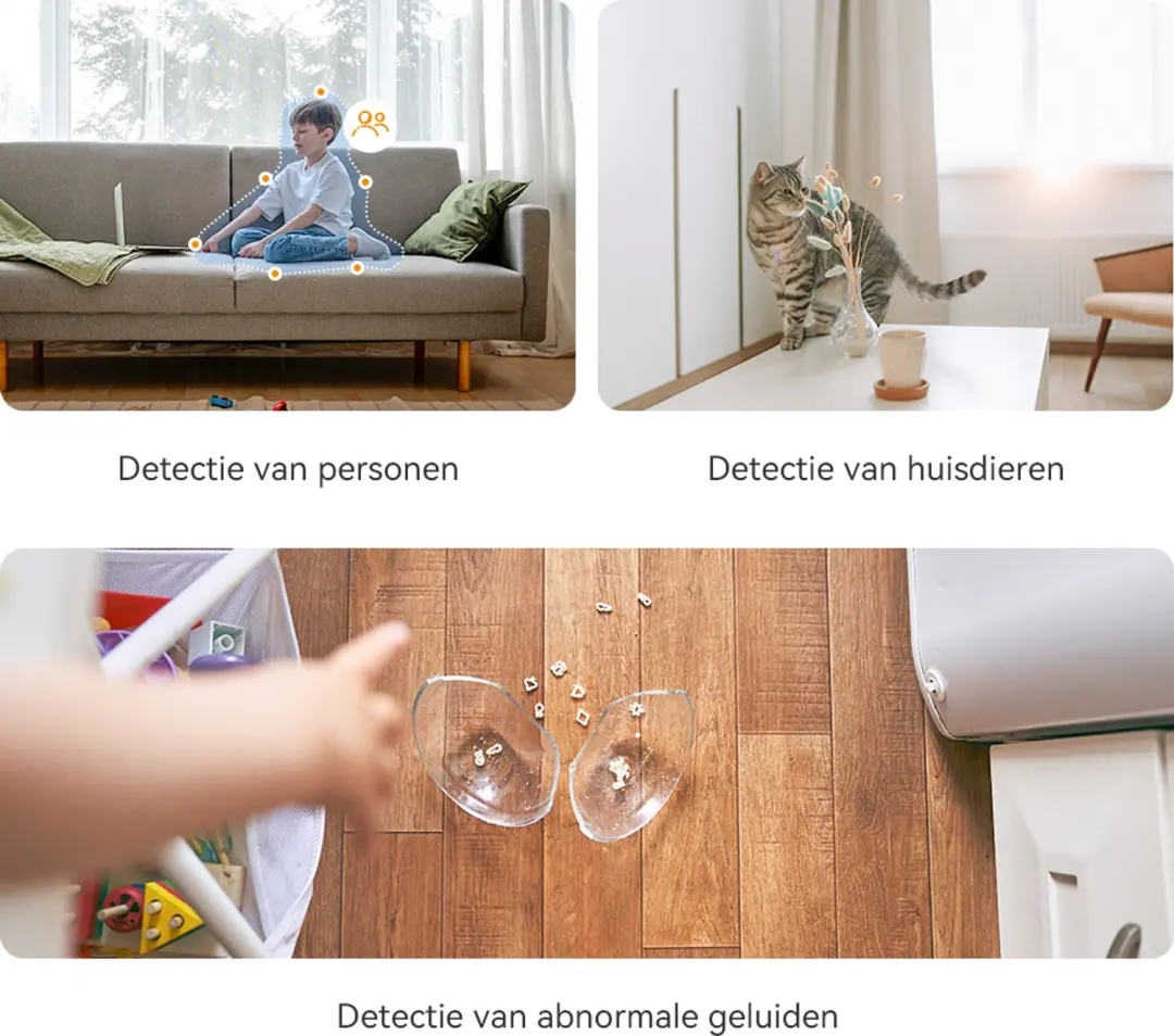 Imou A1 Pro 2K Beveiligingscamera - Binnen - Wit - afbeelding 5 van 6