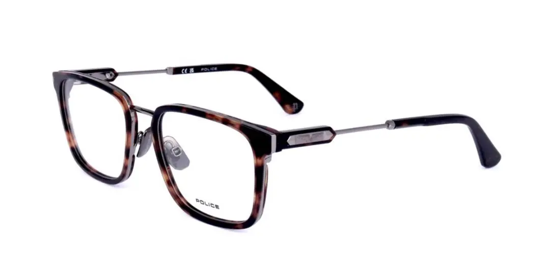 Police VPLF09 Total shiny ruthenium 53/19/145 MAN Brilmonturen