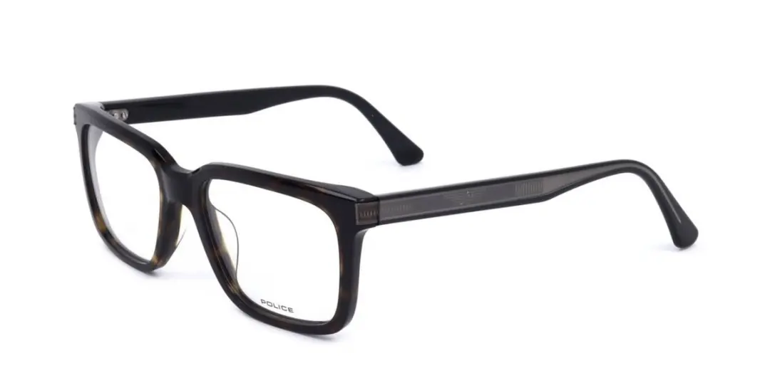 Police VPLF03N Shiny dark havana 53/18/145 MAN Brilmonturen