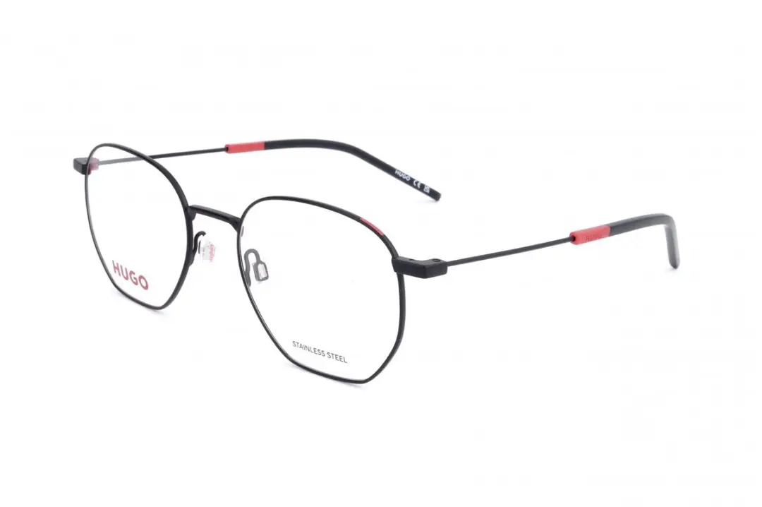 Hugo HG 1121 Matte black red 53/20/145 MAN Brilmonturen