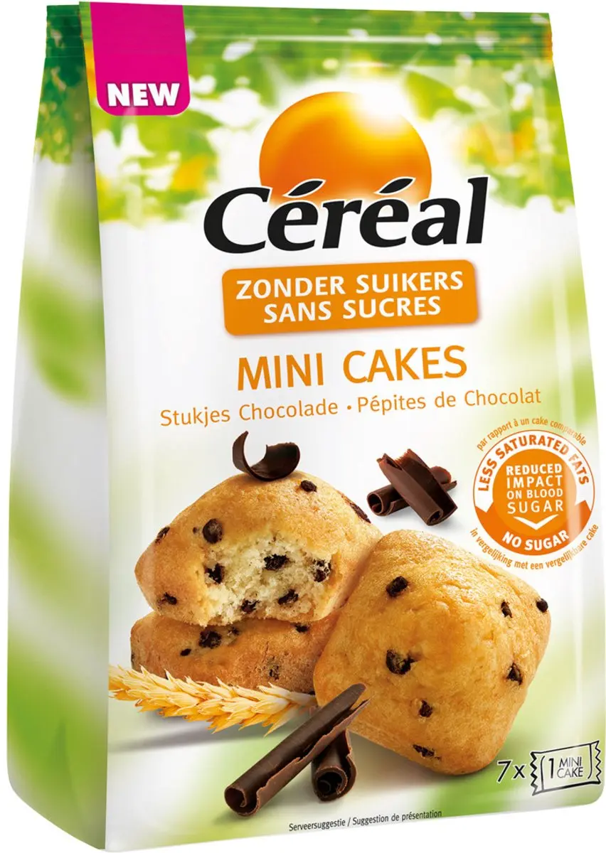 Cereal Mini Cakes Chocolade 196g - afbeelding 2 van 5