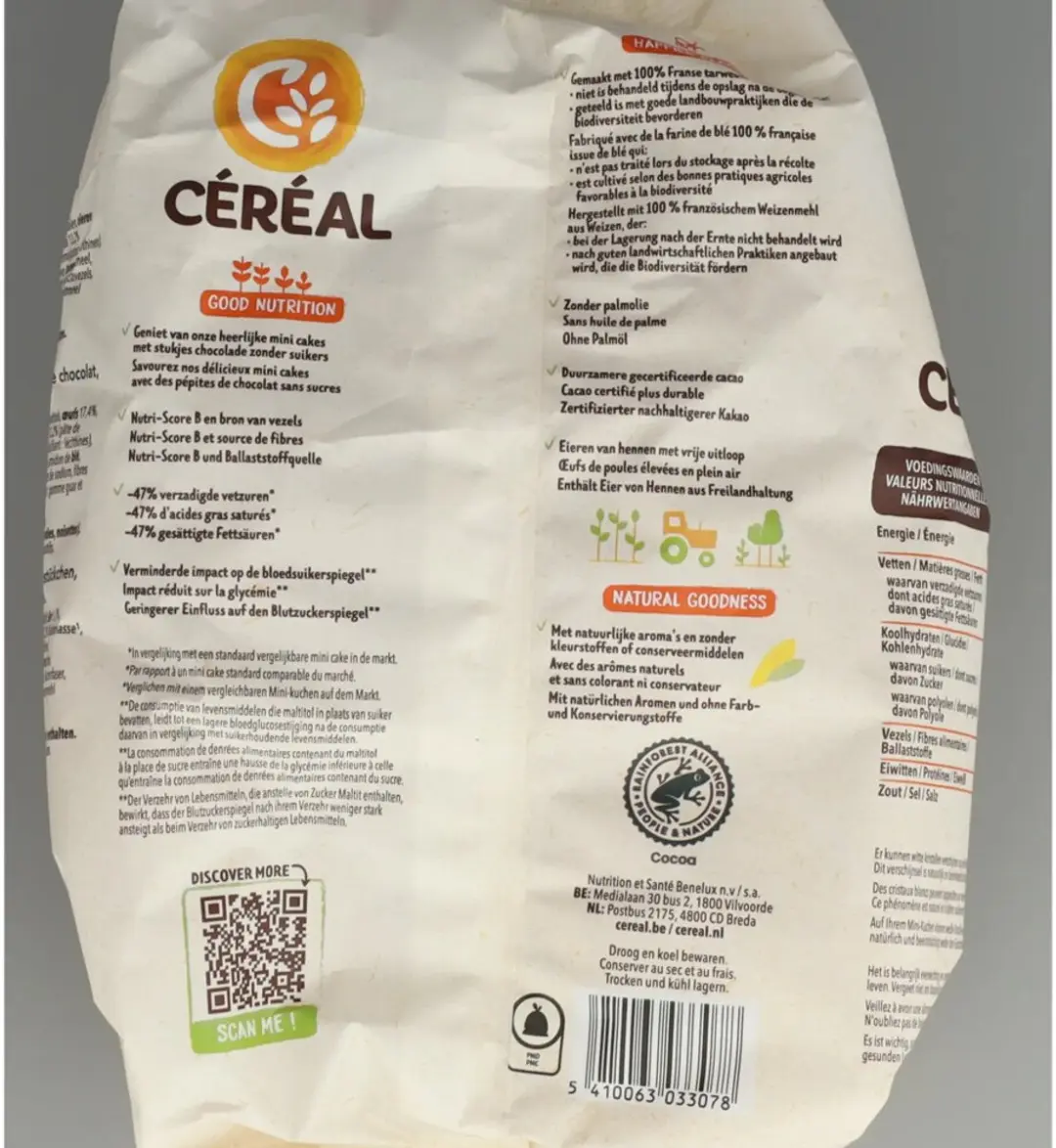 Cereal Mini Cakes Chocolade 196g