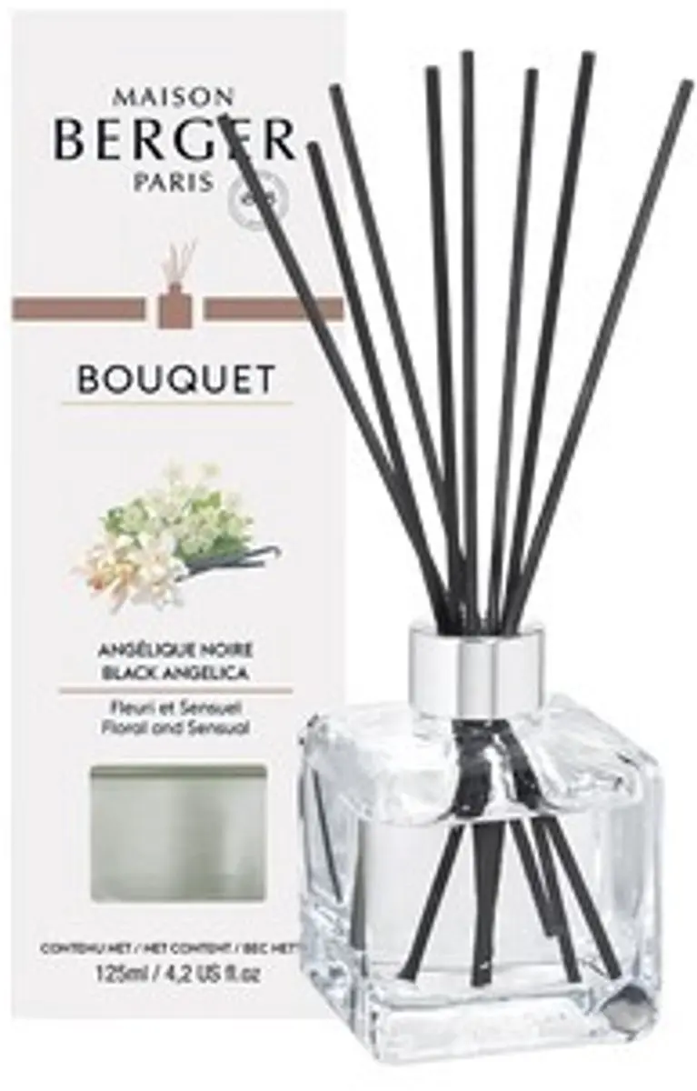 Maison Berger Paris Parfumverspreider Cube Black Angelica 100ml