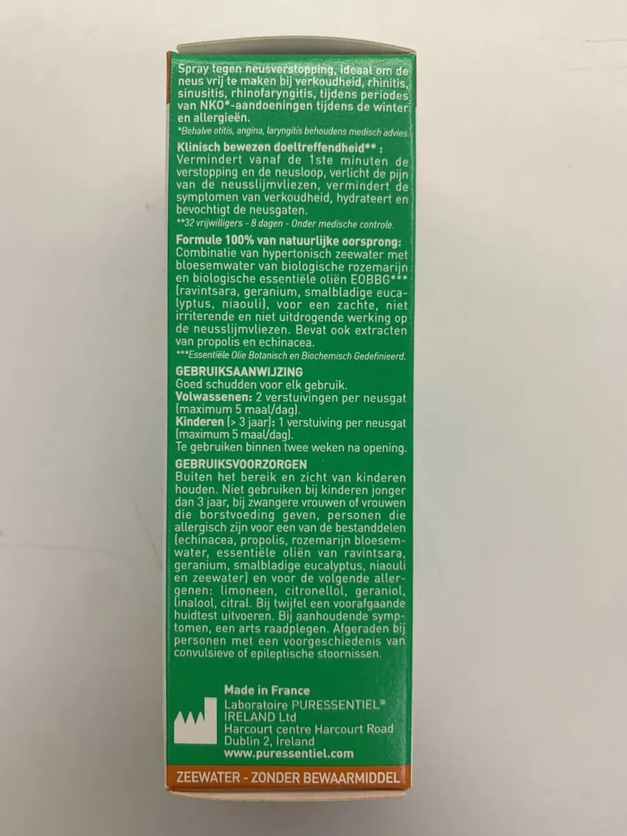 Puressentiel Hypertonische Neusspray 15ml