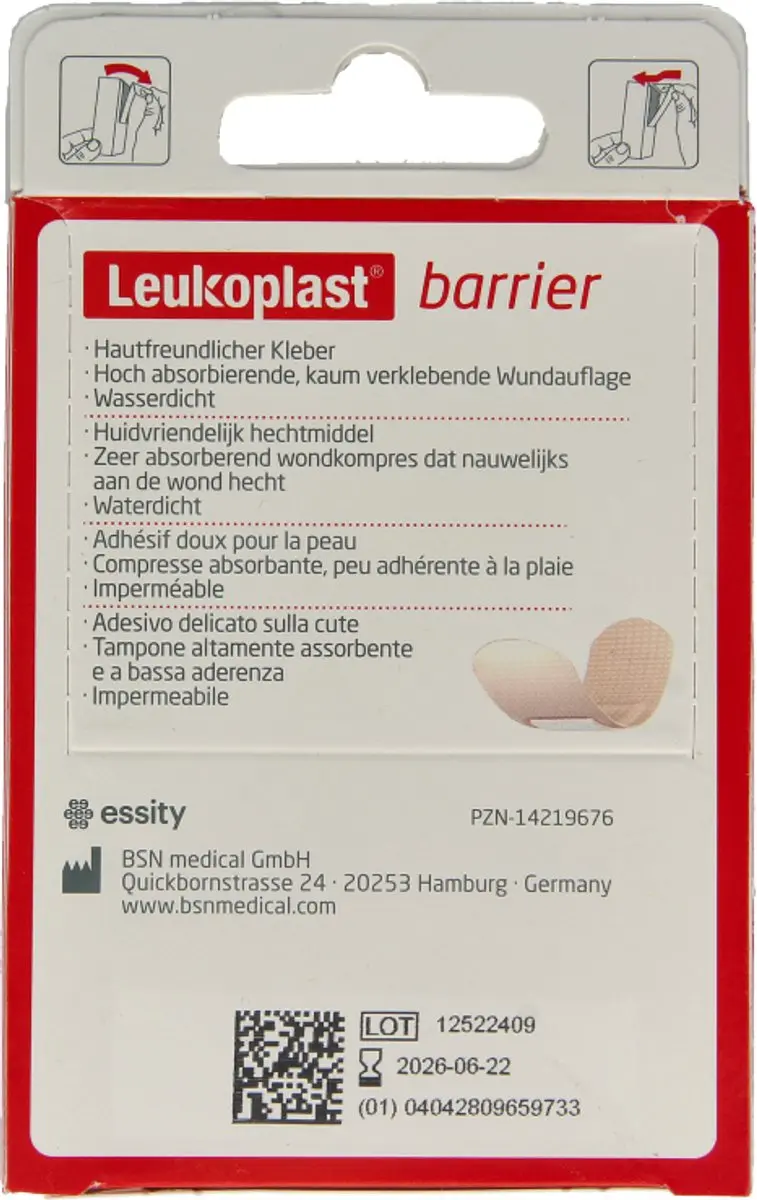 Leukoplast Barrier Wondpleister 22x72mm - 1 Rol - afbeelding 5 van 6