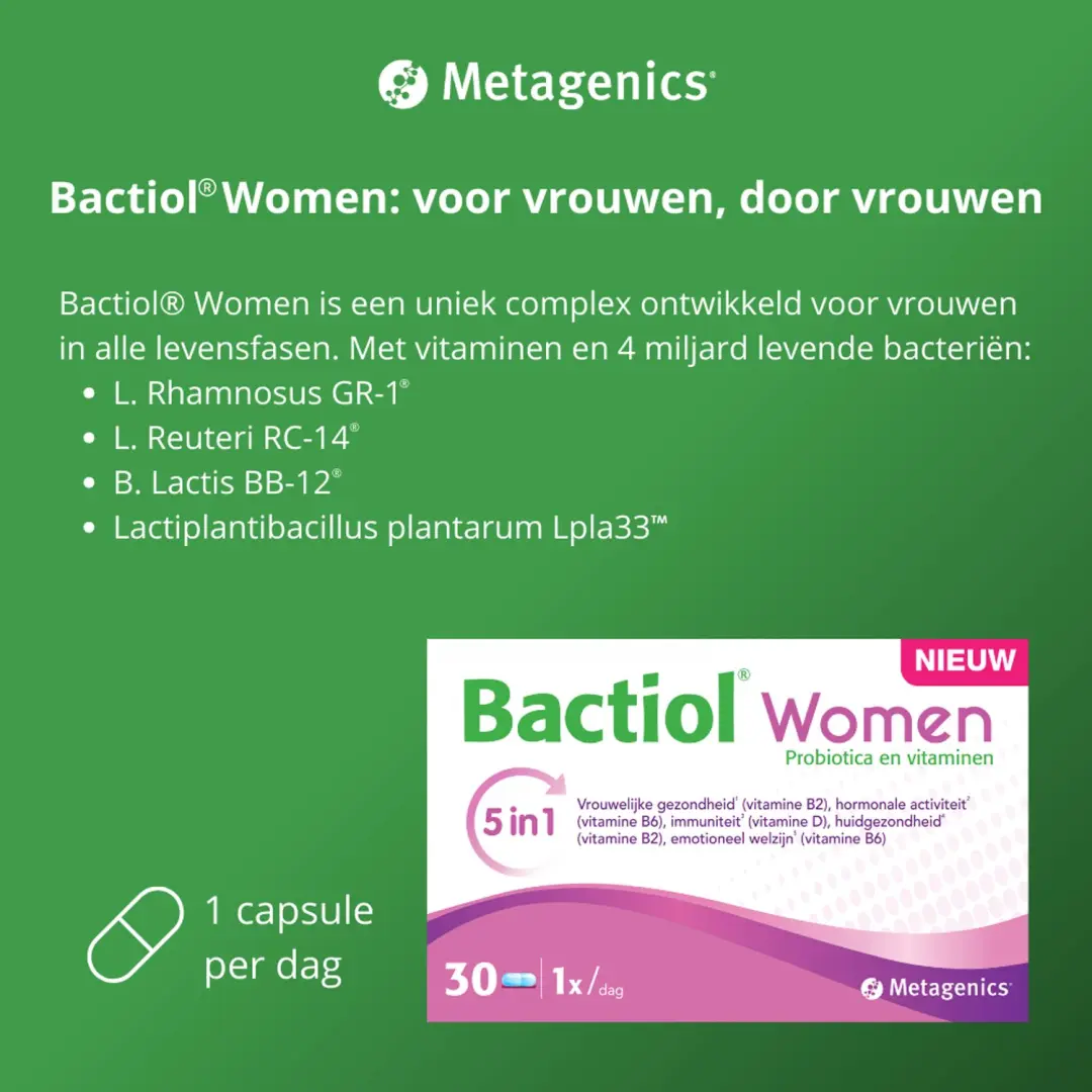 Metagenics Bactiol Women 30 Capsules