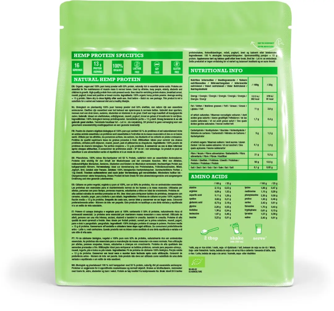 Purasana Hemp Protein Natural 400g