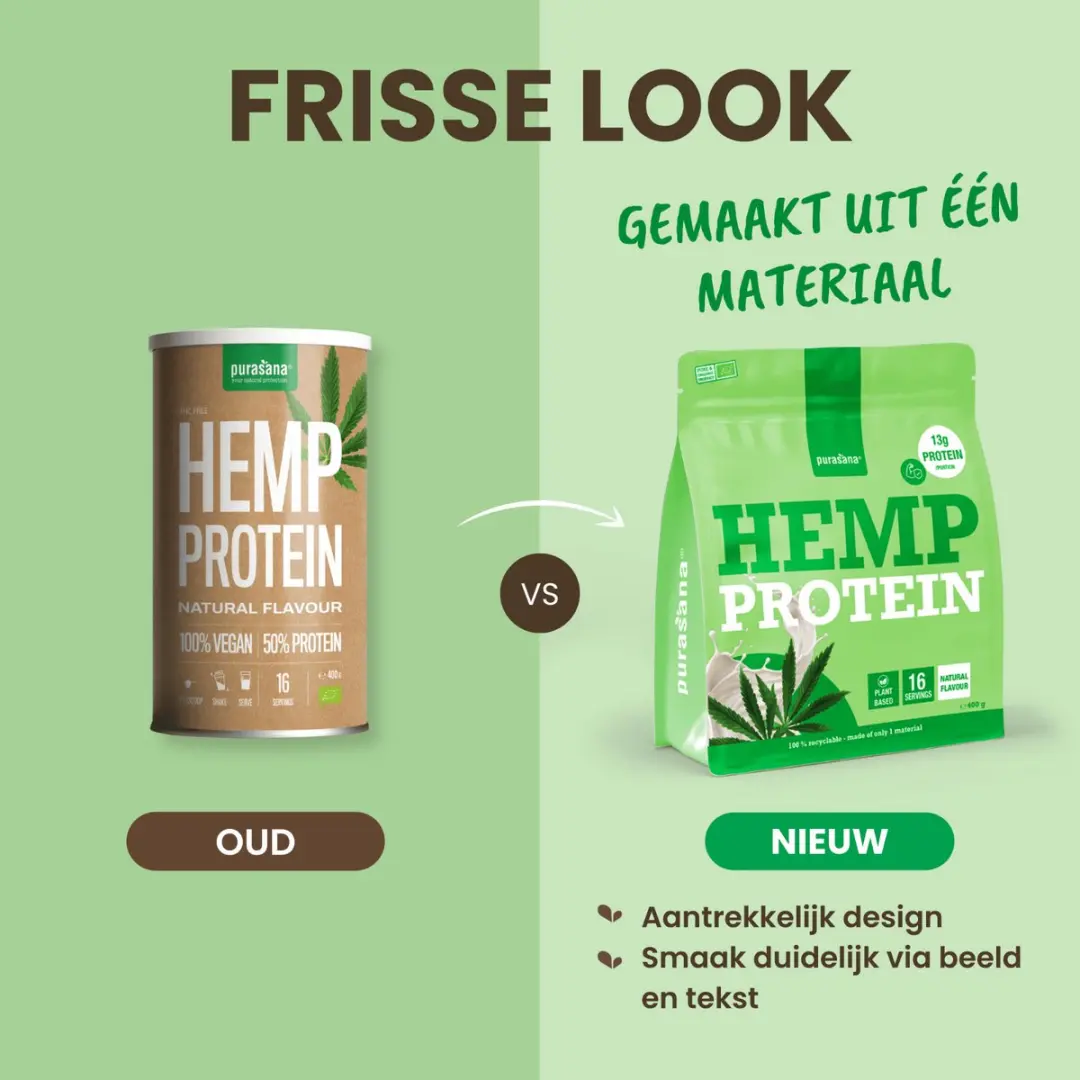 Purasana Hemp Protein Natural 400g