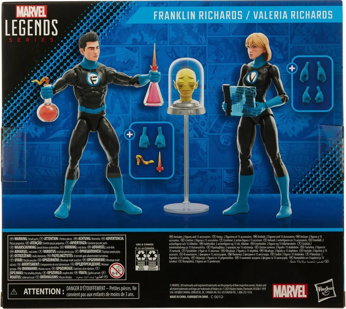 Marvel Legends Franklin & Valeria Richards 2-Pack - 15cm