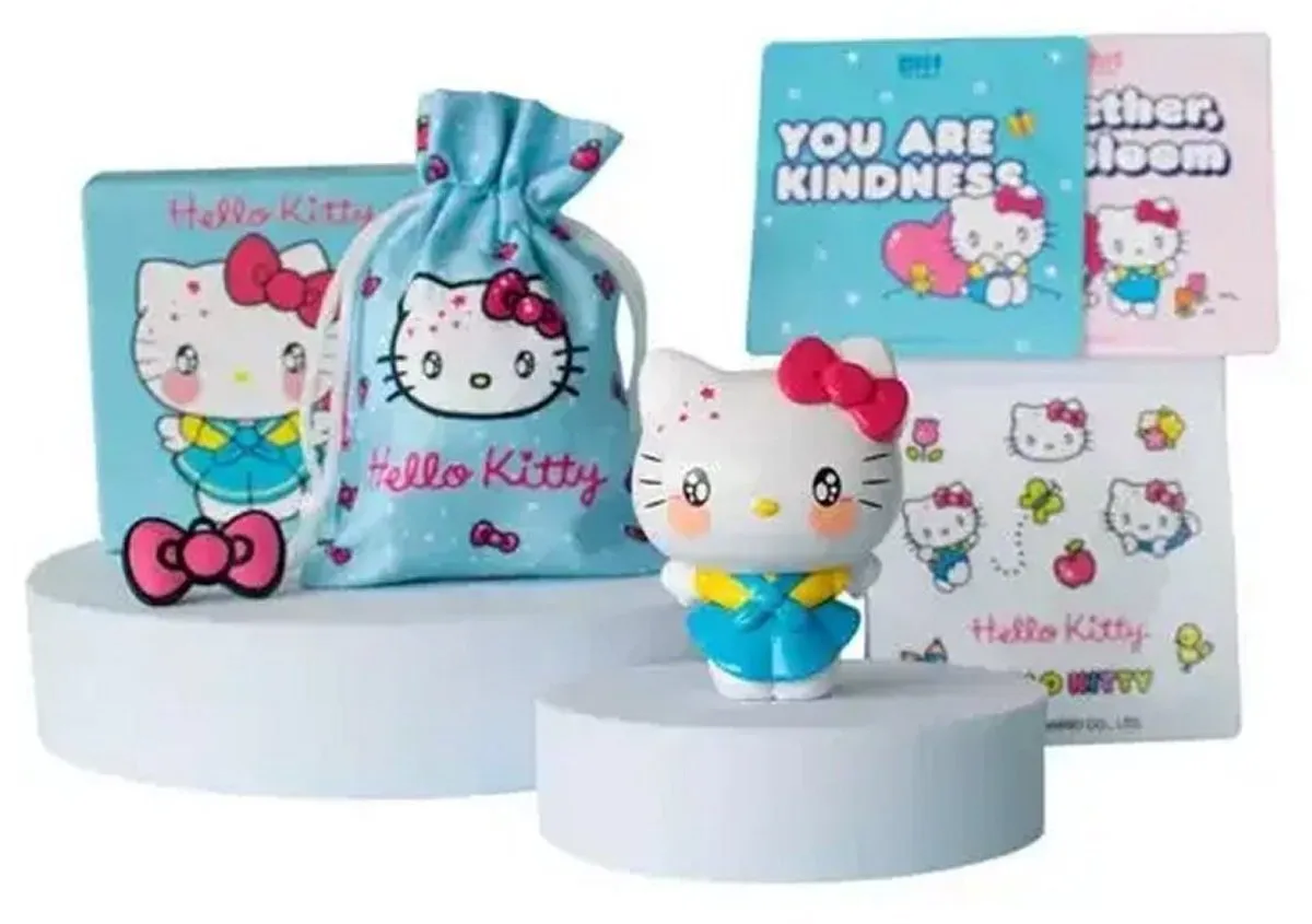 Hello Kitty Giftdoosje Blauw - met Kawaii Kitty