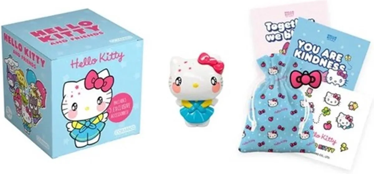 Hello Kitty Giftdoosje Blauw - met Kawaii Kitty