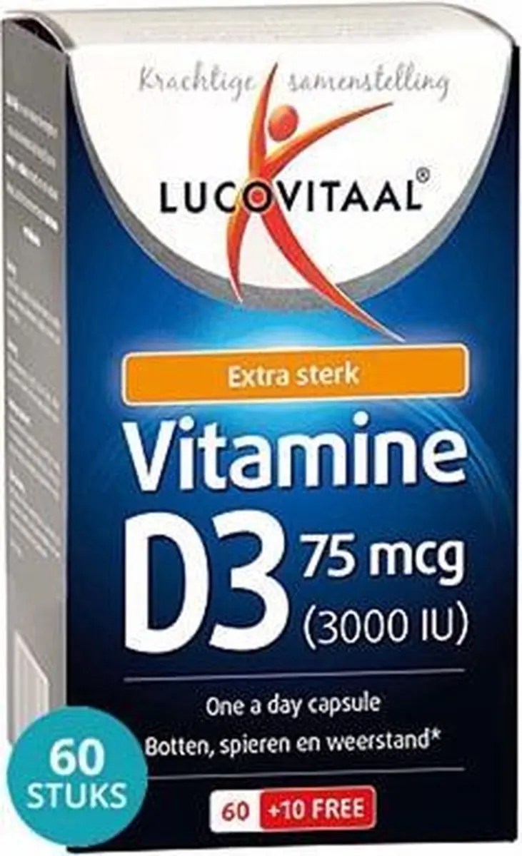Lucovitaal Vitamine D3 75mg Voordeelverpakking