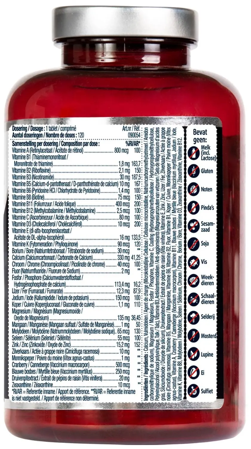 Lucovitaal Multivitamine Vrouw MAXI 120 tabletten