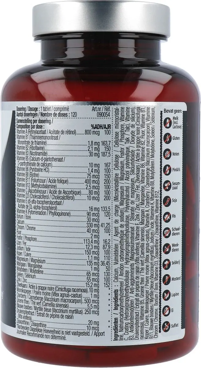 Lucovitaal Multivitamine Vrouw MAXI 120 tabletten