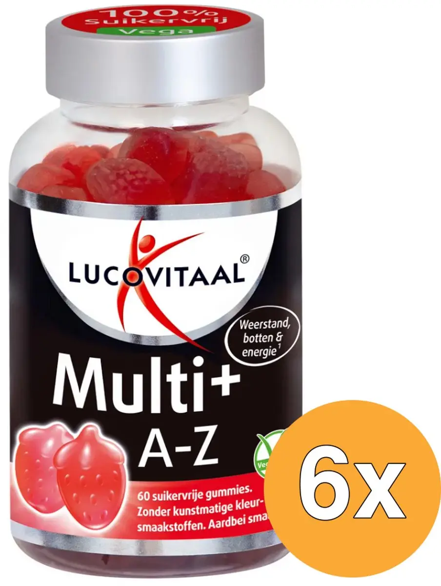 6x Lucovitaal Multi+ A-Z (60 gummies)