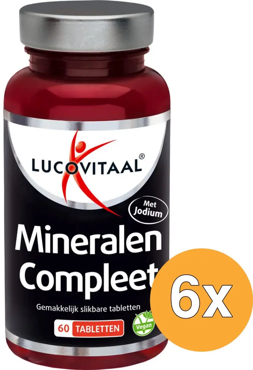6x Lucovitaal Mineralen Compleet (60 tabletten)