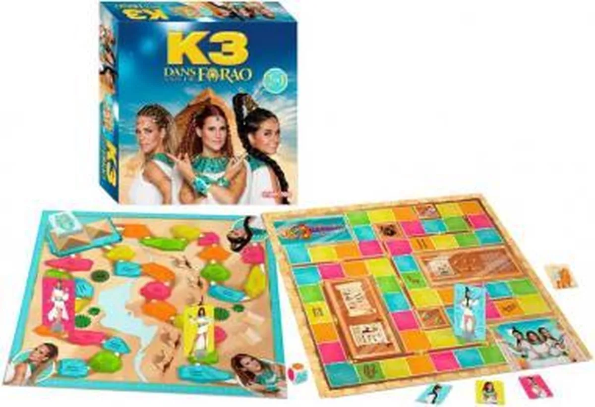 K3 Bordspel Dans van de Farao MEK3N0002310 - 2 Spellen