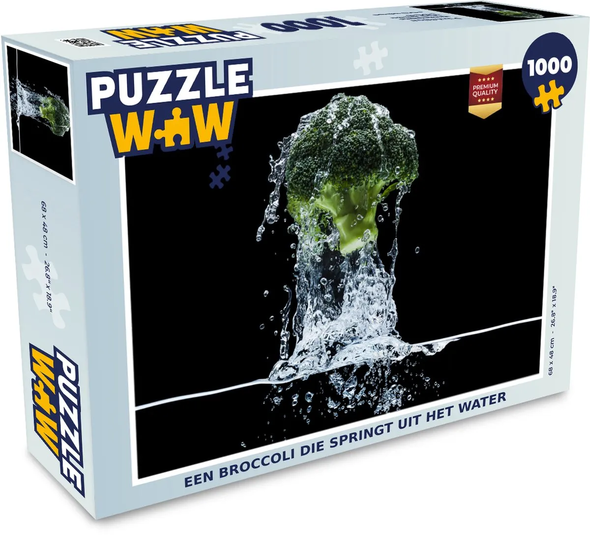 PuzzleWow Legpuzzel Broccoli uit het Water 1000 Stuks