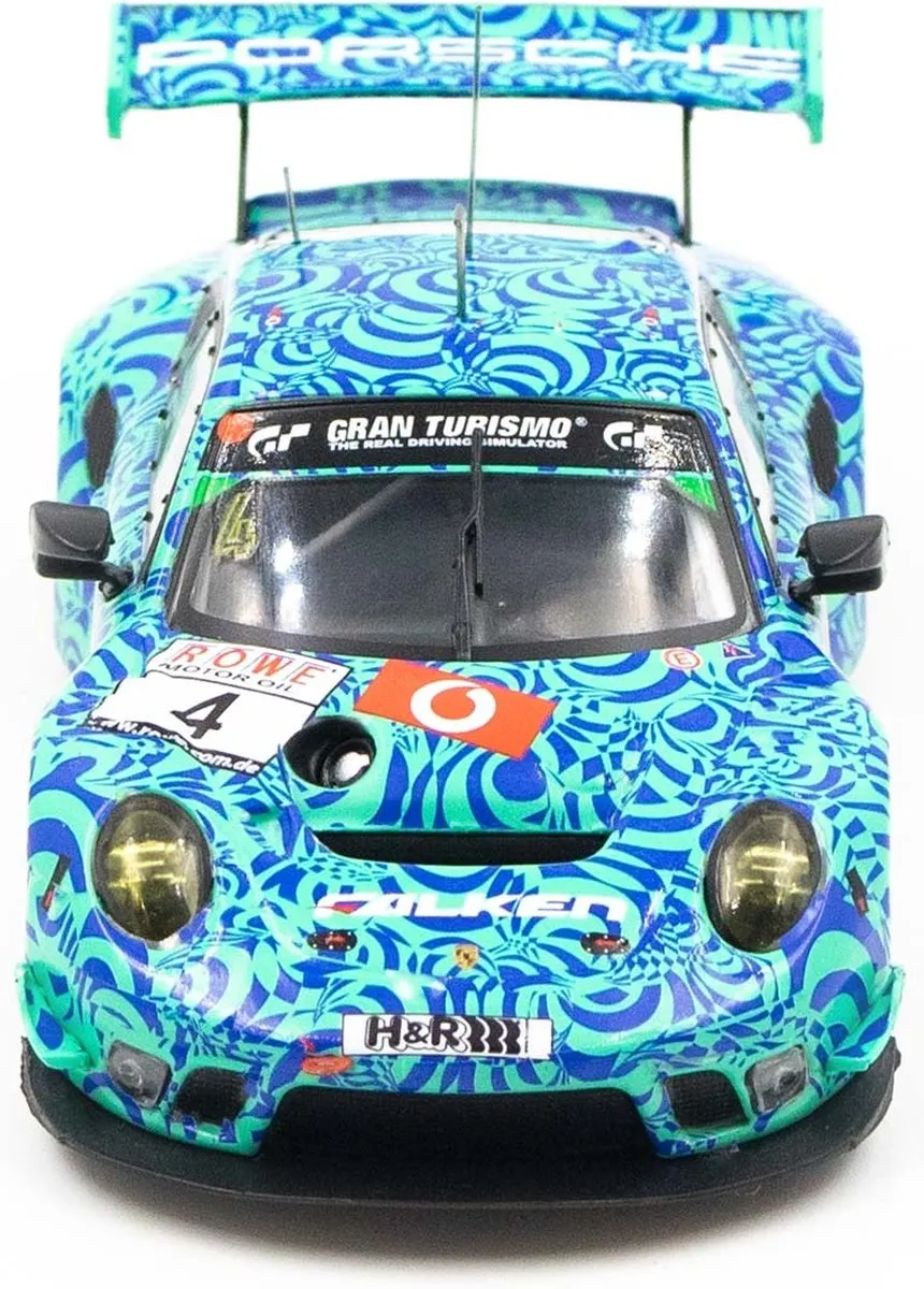 Porsche 911 GT3 R #4 VLN Nürburgring 2018 - IXO Models 1:43 Blauw