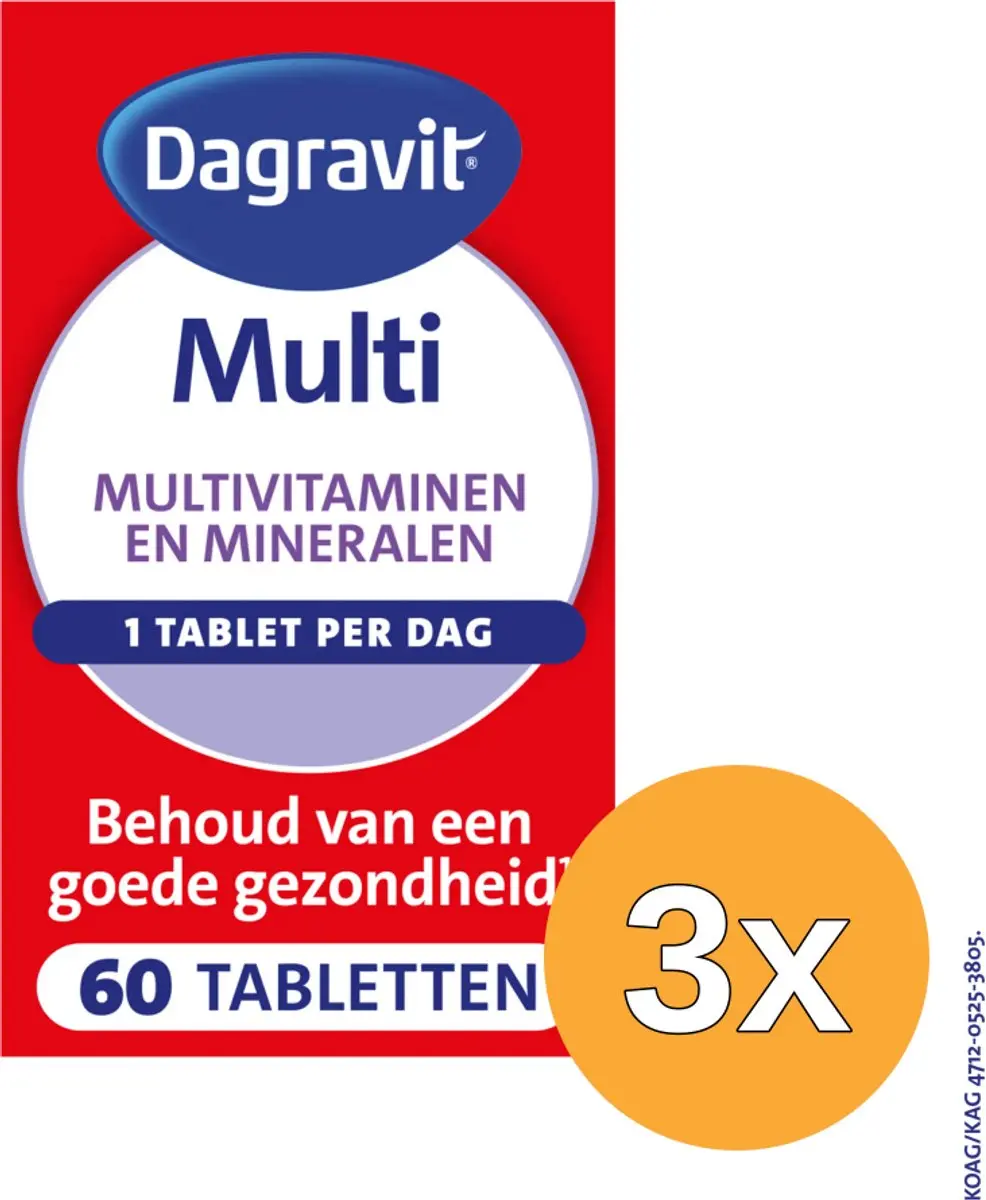 3x Dagravit Multi Elke Dag (60 tabletten)
