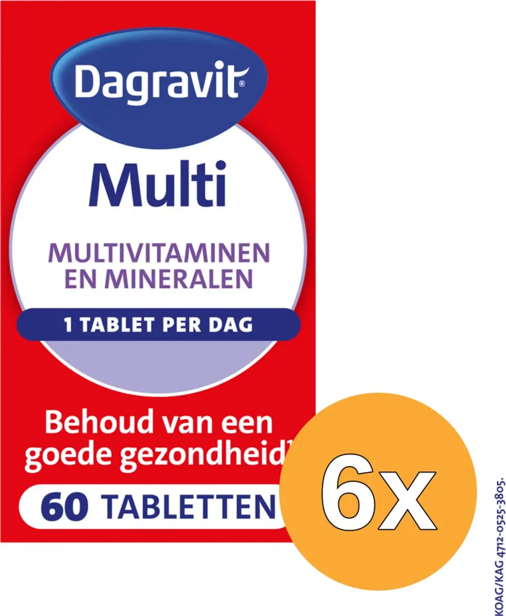 6x Dagravit Multi Elke Dag (60 tabletten)