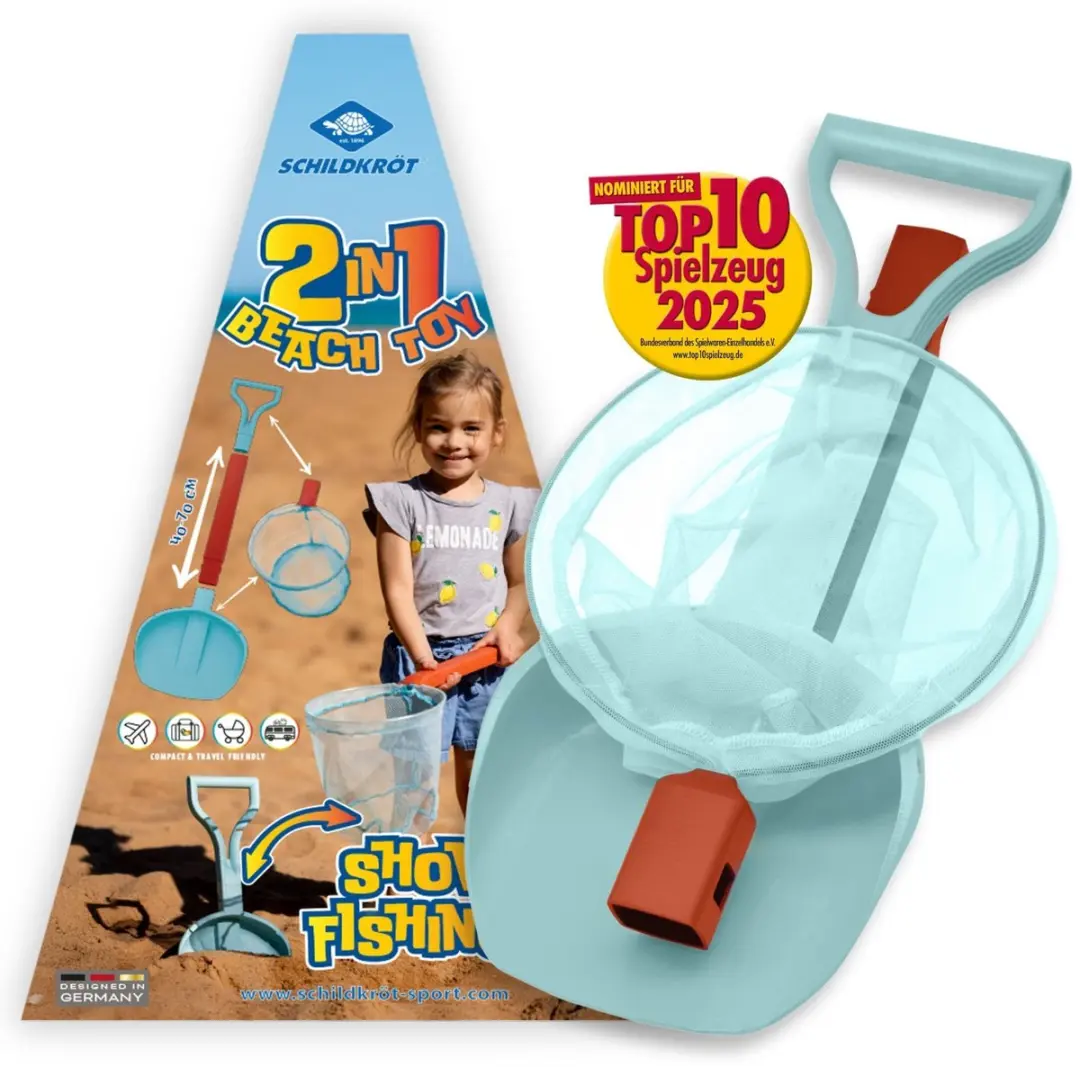 Schildkröt strand speelgoed 2in1 set voor kinderen en zand.