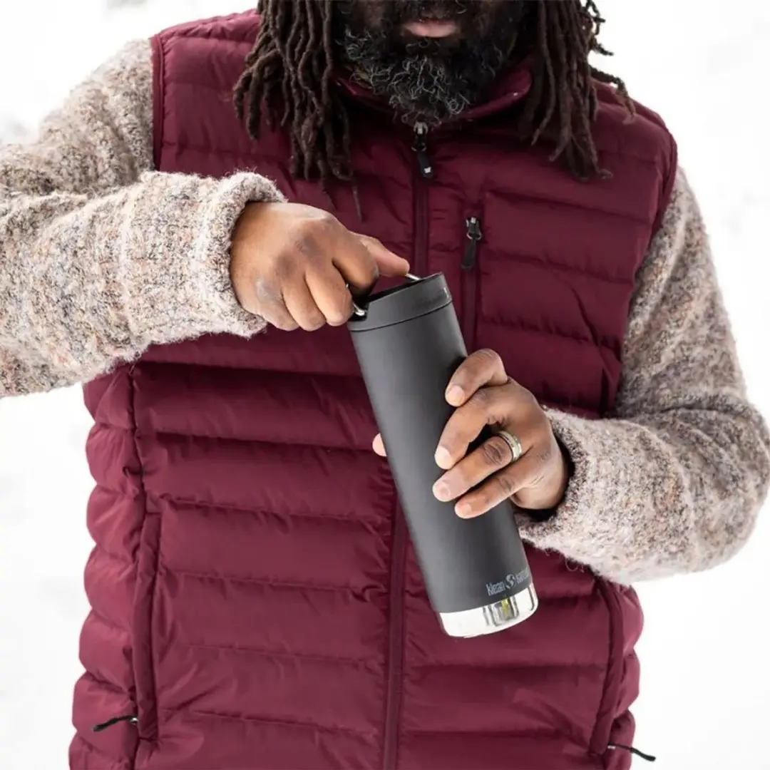 Klean Kanteen TKWide 592ml Café Cap - Zwart