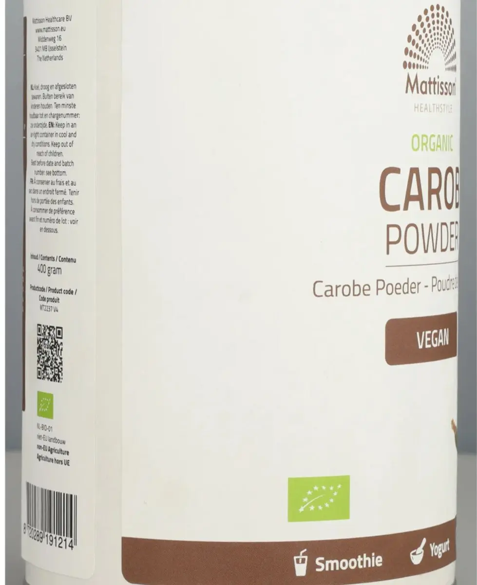 Mattisson Biologisch Carobepoeder 400g