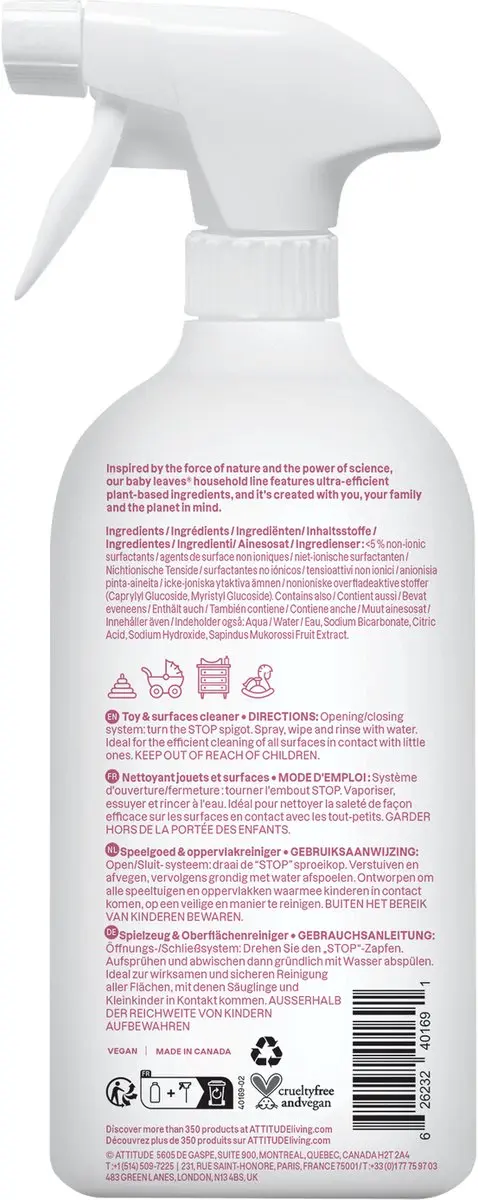 Attitude Little Ones Speelgoedreiniger 800ml
