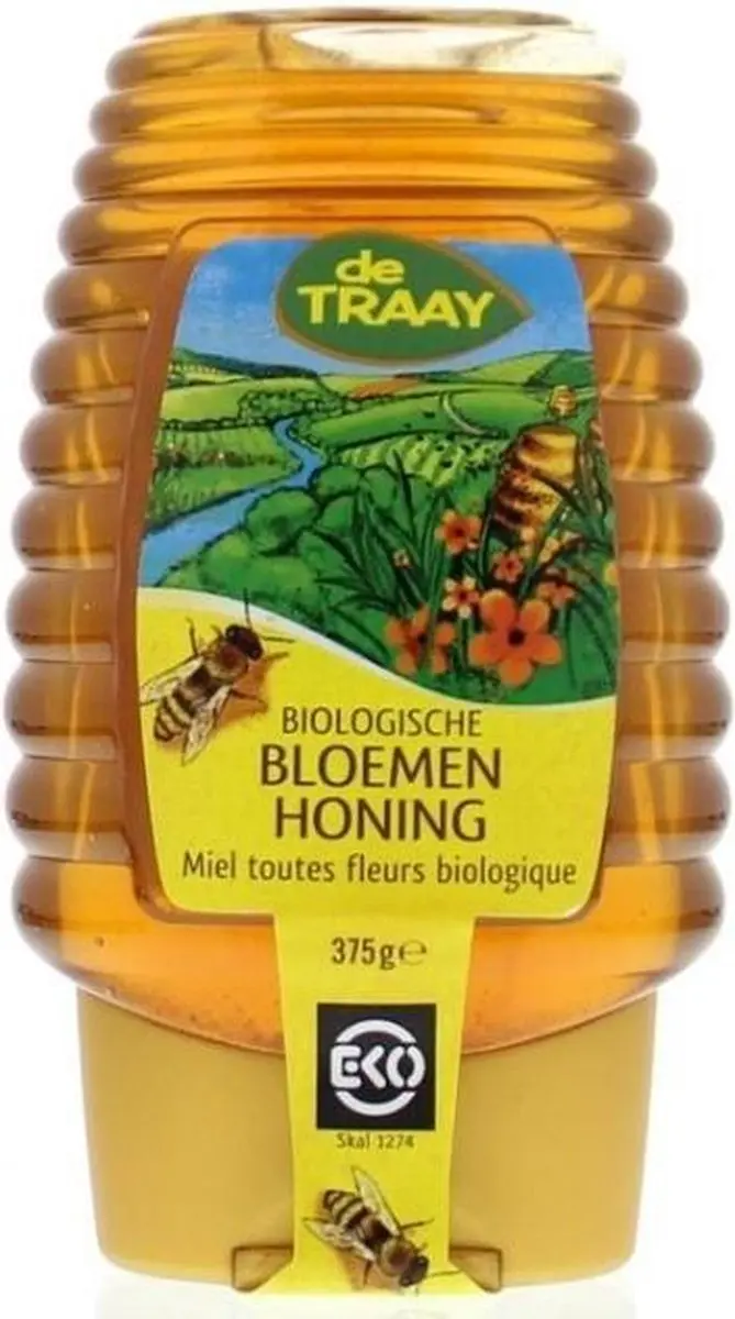 De Traay Bloemenhoning Fairtrade Bio 365g - afbeelding 3 van 3