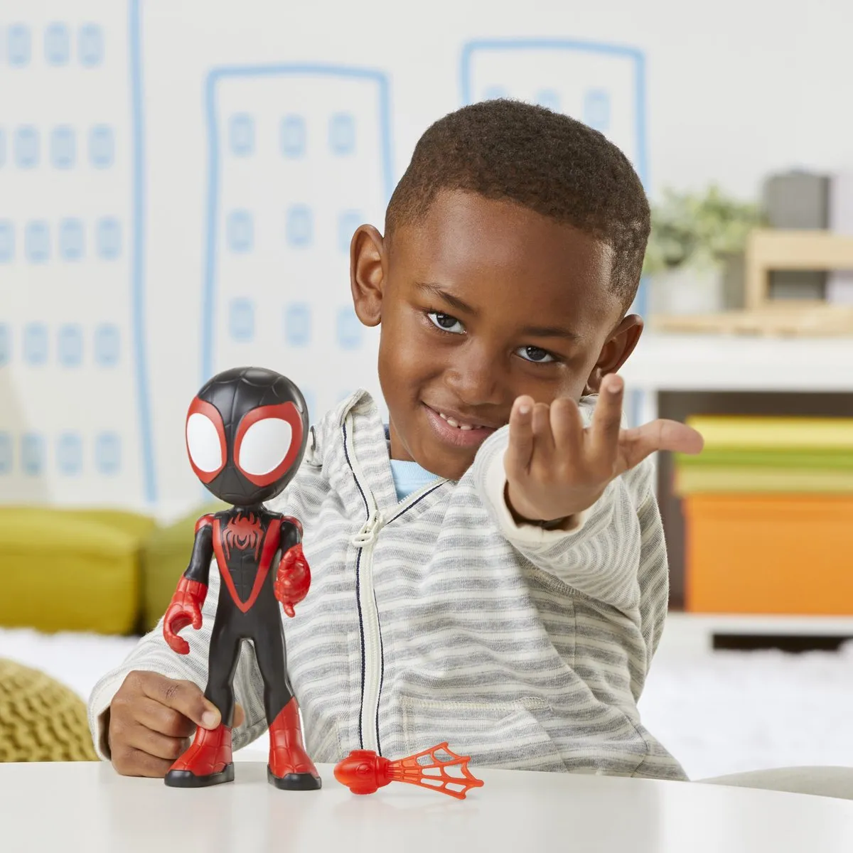 Marvel Spidey and His Amazing Friends Miles Morales Actiefiguur 23cm - F39885X45 - Multi