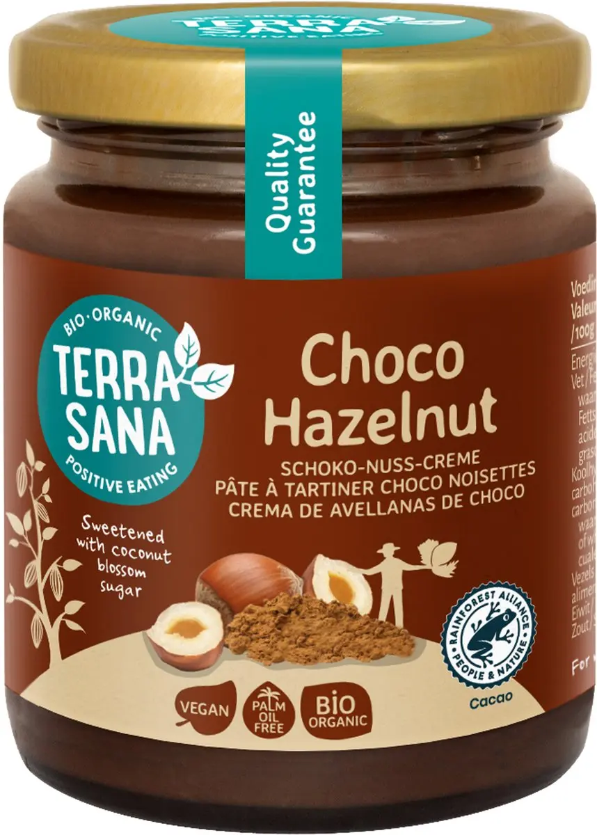 Terrasana Choco-hazelnootpasta Bio 250g
