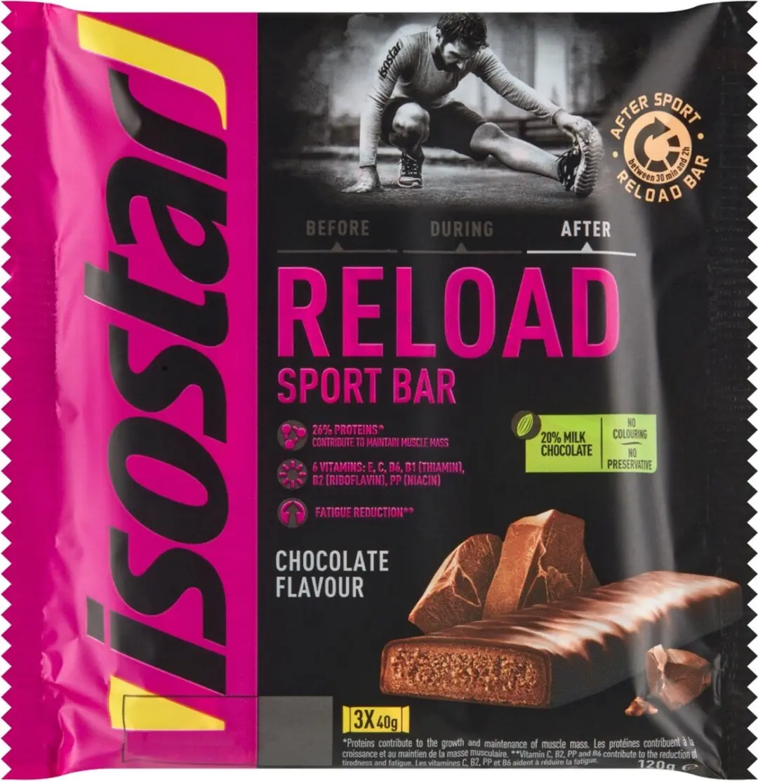 Isostar Reload Sport Bar - 120g (3x40g)