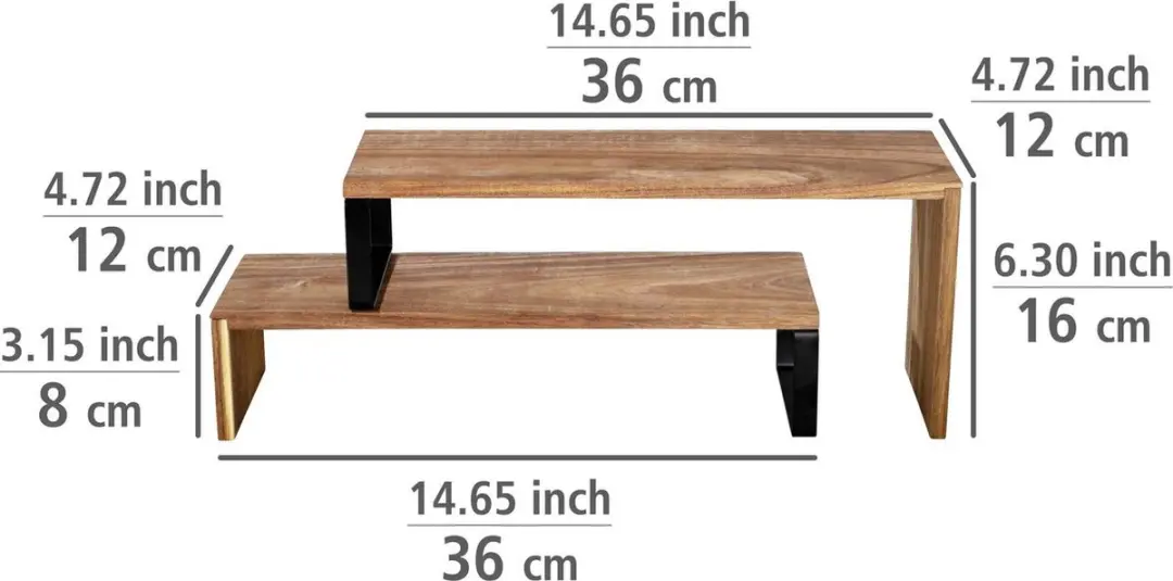 Wenko Vali Houten Extra Plank - Bruin - afbeelding 4 van 6