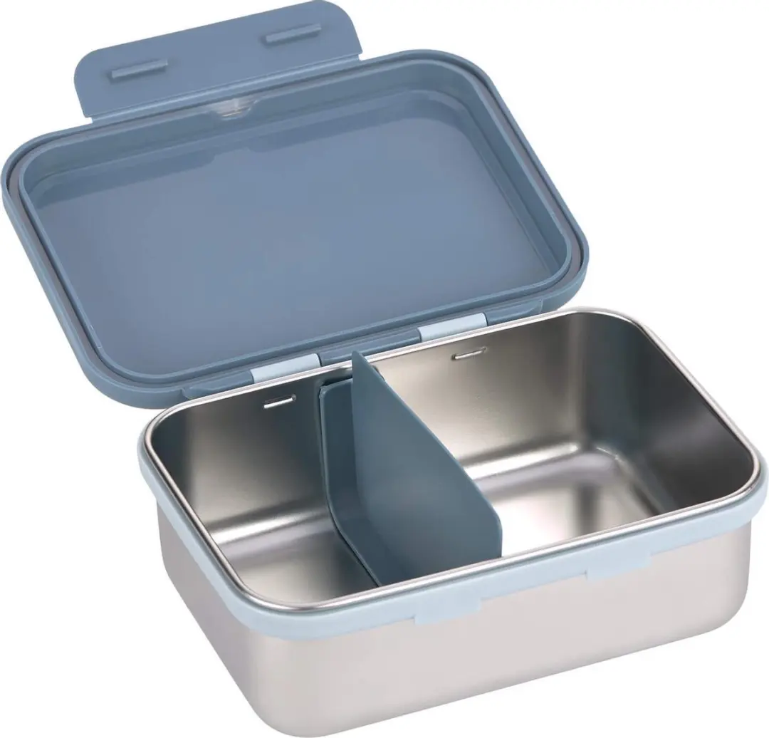 Lässig Adventure Tractor Lunchbox 1,5L - 2-delig - Staal - Blauw