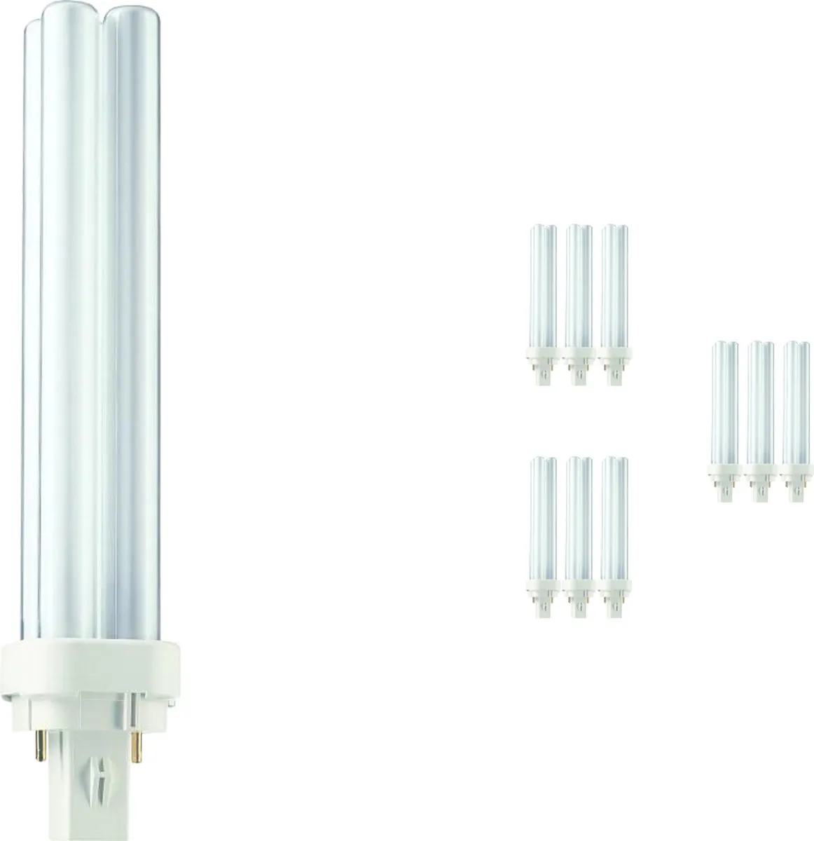 Philips PL-C 26W Warm Wit Rookglas - 10 Stuks