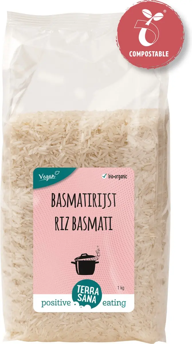 Terrasana Basmati Rijst Wit 1000g