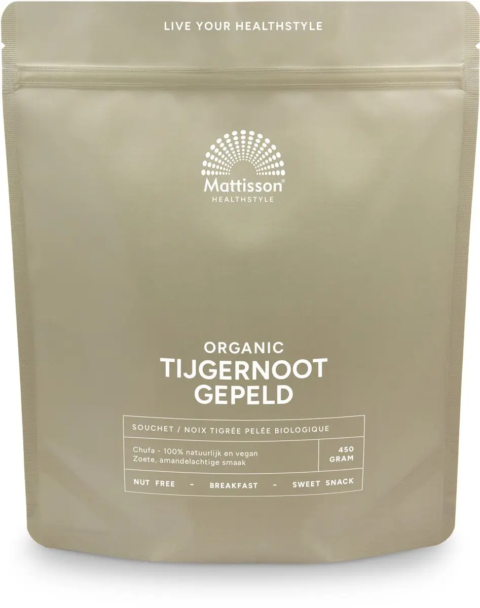 Mattisson HealthStyle Biologische Tijgernoten Gepeld 450g
