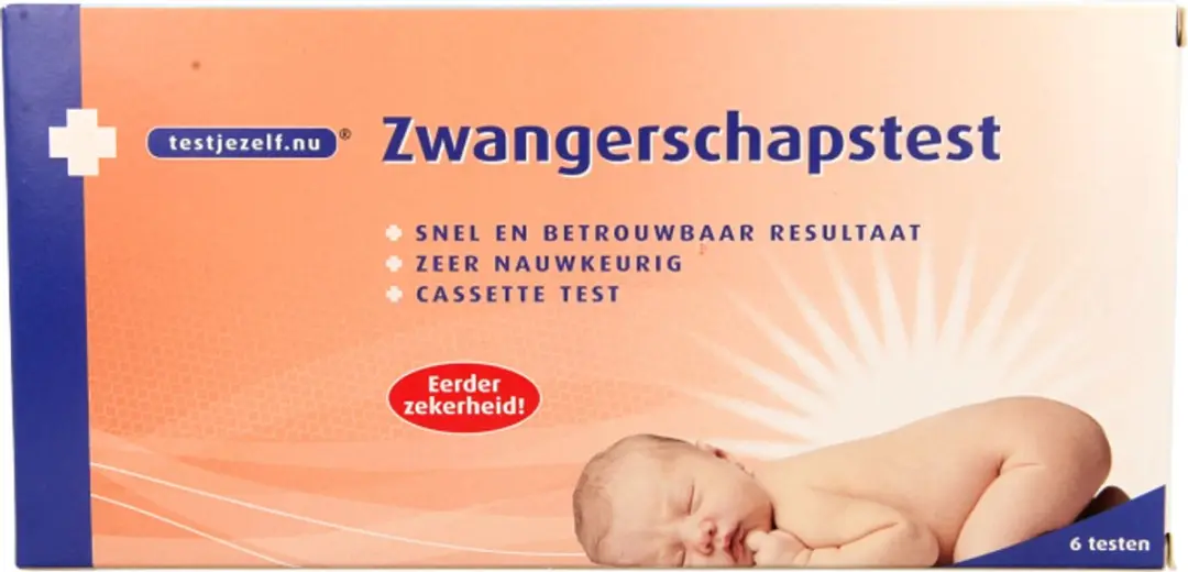 Testjezelf.nu Zwangerschapstest Cassette - 6 Stuks - afbeelding 2 van 6