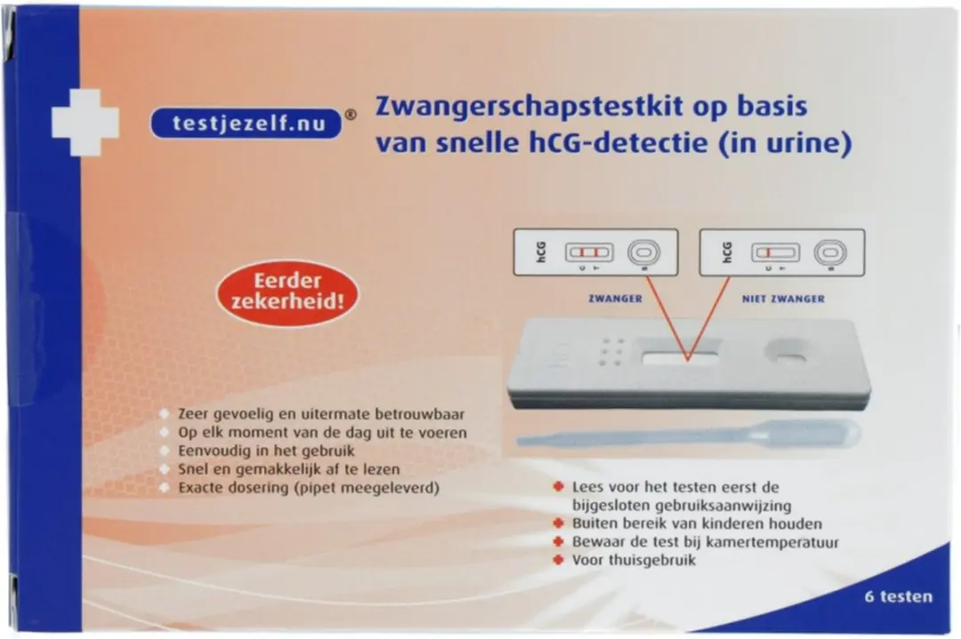 Testjezelf.nu Zwangerschapstest Cassette - 6 Stuks - afbeelding 5 van 6
