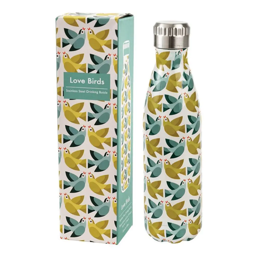 Rex London Love Birds Thermos Drinkfles 500ml - Multicolor